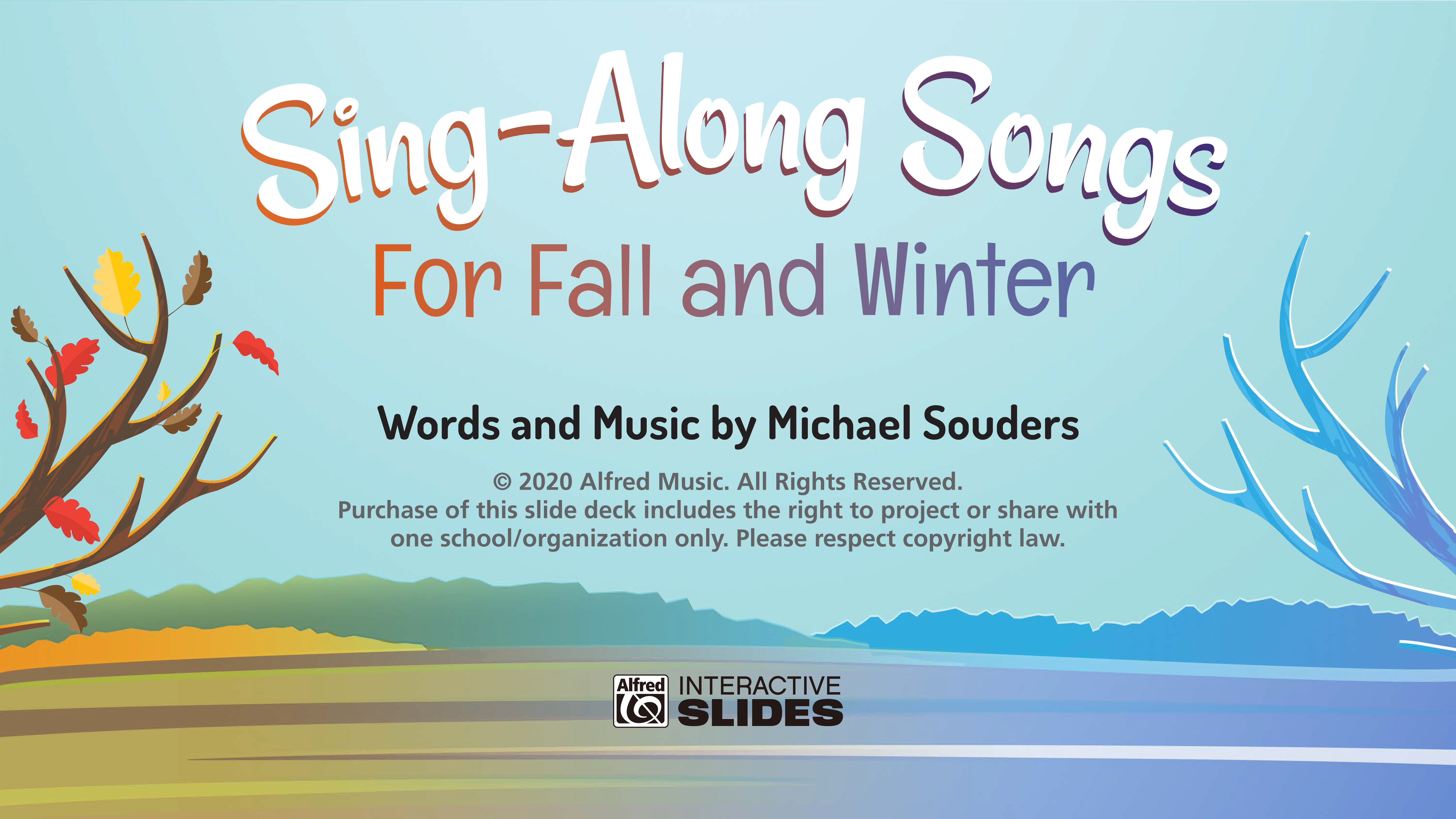 Sing-Along Slides for Fall and Winter